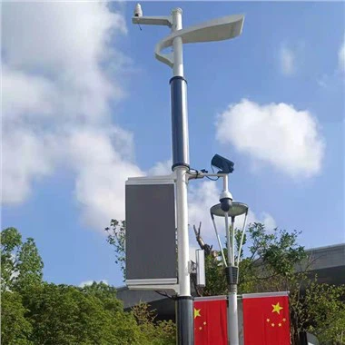 Farola solar cilíndrica